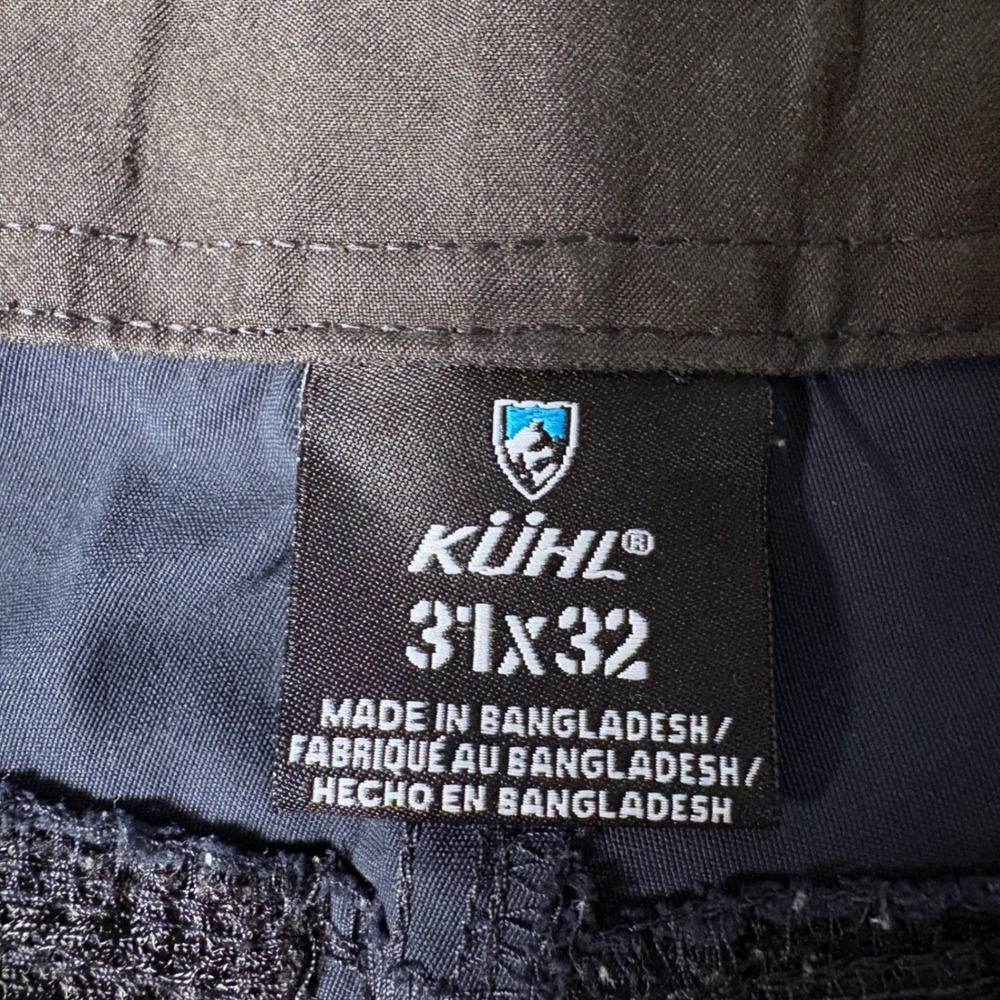 Kuhl Mens Faded Black Hiking Pants Lightweight Technical Outdoor Trousers 31x32 - Picture 2 of 6